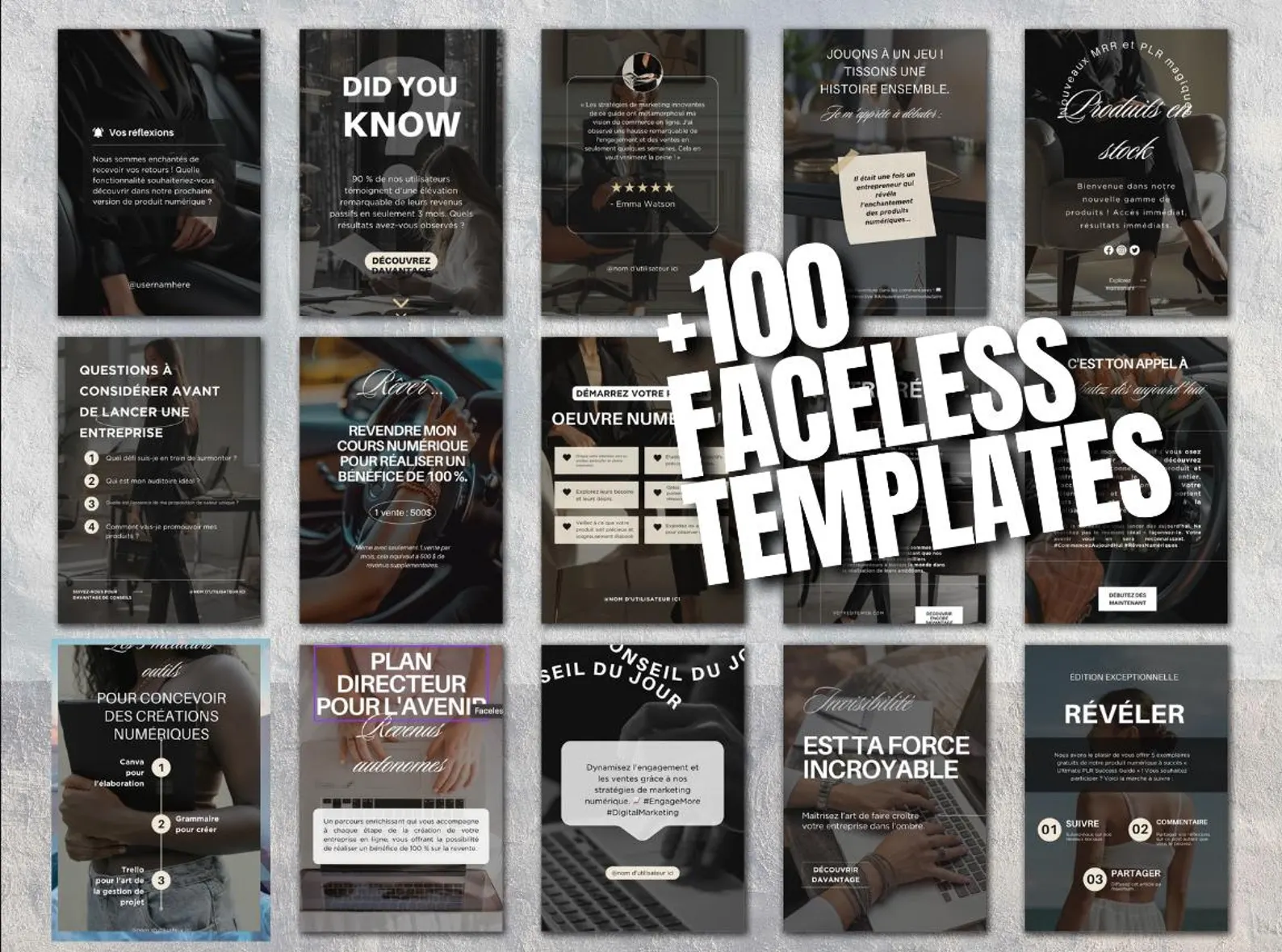 100+ Faceless Instagram Canva Templates